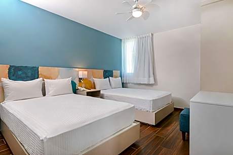 2 Double Beds Non-Smoking High Speed Internet Access Air-Conditioned Continental Breakfast