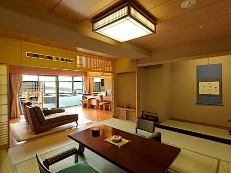 Japanese-Style Deluxe Room with Open Air Bath - Non-Smoking - Buffet Breakfast + Buffet Dinner Included