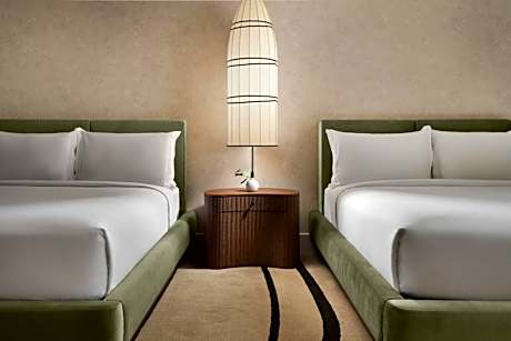 Classic Double Room with Two Double Beds and City View