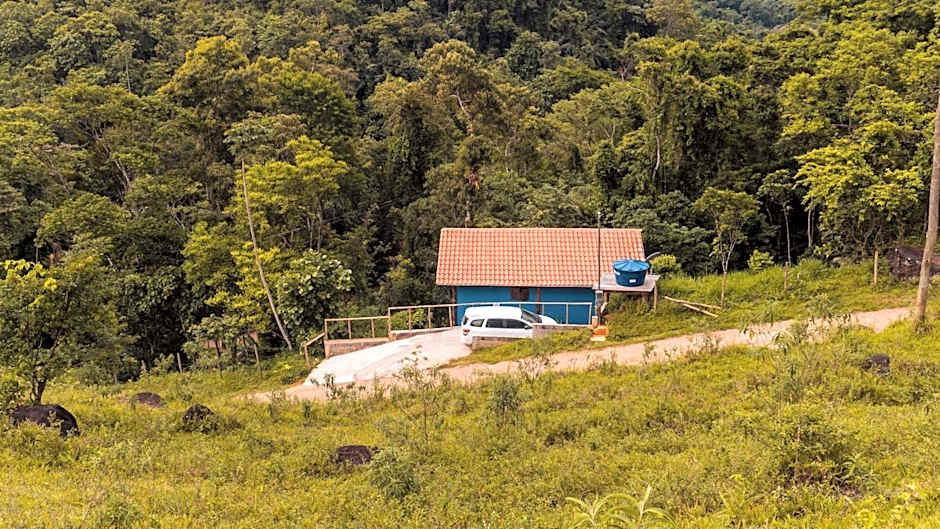 Ecocasa azul - Chalé na mata