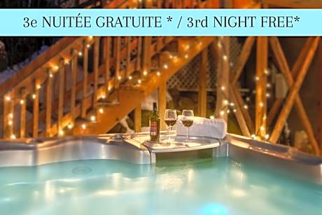 Spacious cottage in forest with spa