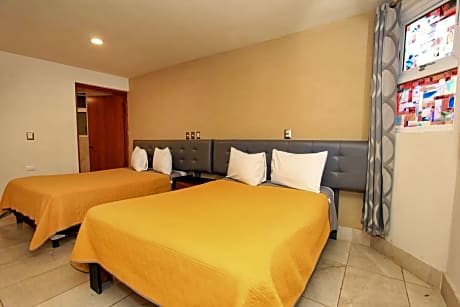 Budget Double Room with Two Double Beds