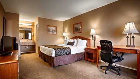 suite-1 king bed - non-smoking, 2 rooms, two sofabeds, 2 flat screen tvs, wet bar, desk, continental breakfast