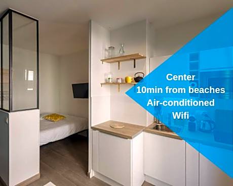 Nicelidays - Le Berlioz - city central - 7min from beaches