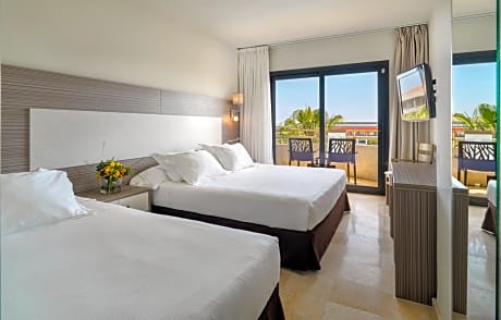 Double or Twin Room with Extra Bed and Pool View (3 Adults)