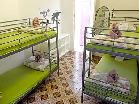 Bed in 4-Bed Mixed Dormitory Room with Shared Bathroom
