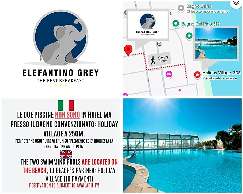 Hotel Elefantino Grey - Free Brunch & Breakfast Until 13-00 - Vicinissimi a Mirabilandia