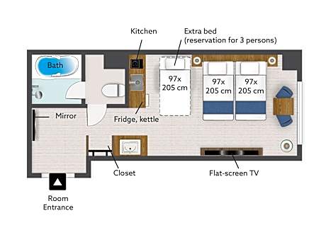Residential Twin Room - Non-Smoking