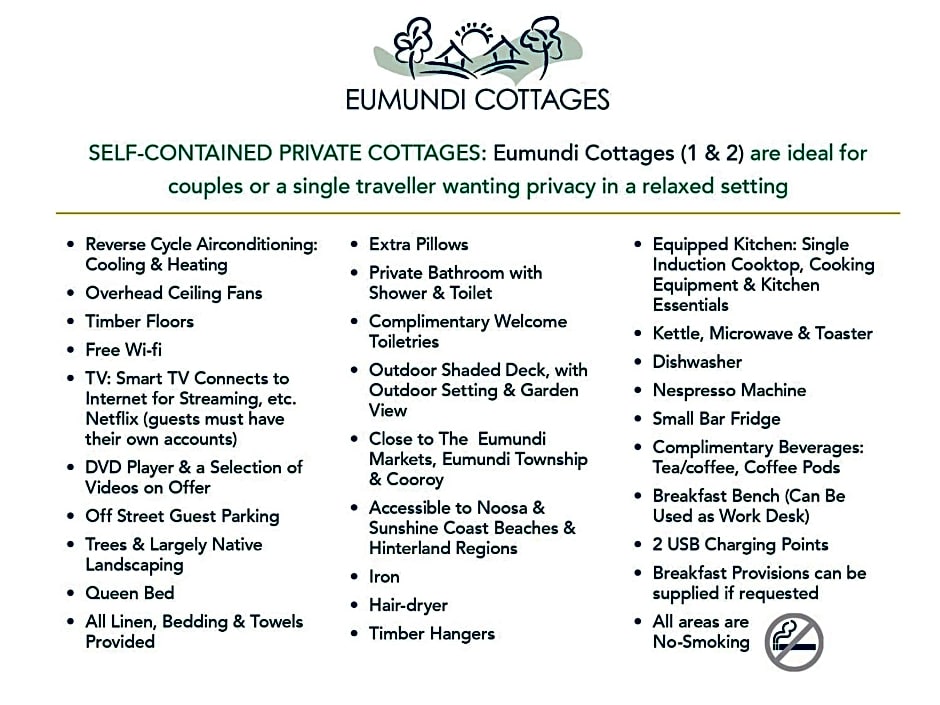 Eumundi Cottages - Cottage 1