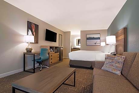 1 King Bed Non-Smoking Microwave And Refrigerator Sofa Wi-Fi Continental Breakfast