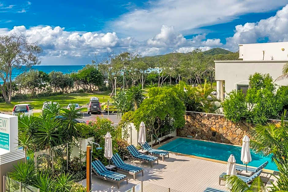 Bayview Beachfront Apartments- in town right on the beach