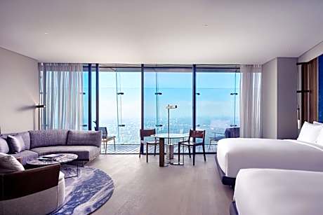 Deluxe Queen Room with Two Queen Beds, Terrace and Park View