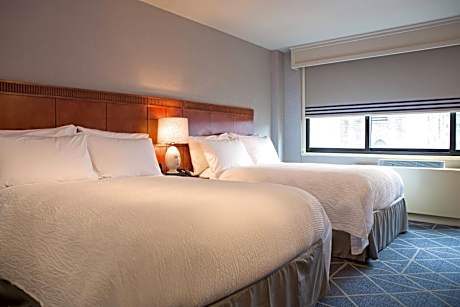 Double Room with Two Double Beds and Roll-in Shower - Mobility Accessible