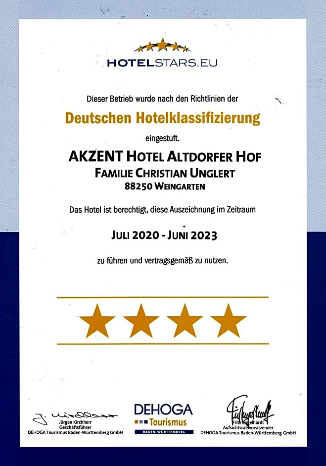 AKZENT Hotel Restaurant Altdorfer Hof