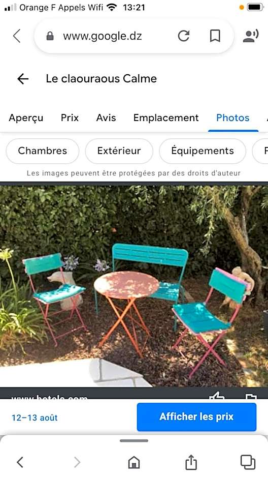 Le Claouraous calme