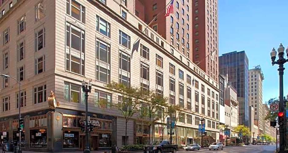 large hotel building, corner shot