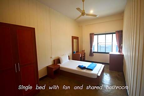 Single Room with Fan and Shared Bathroom