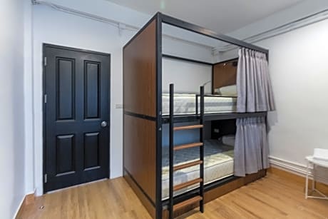 Bed In Dormitory Bunk Bed With Shared Bathroom