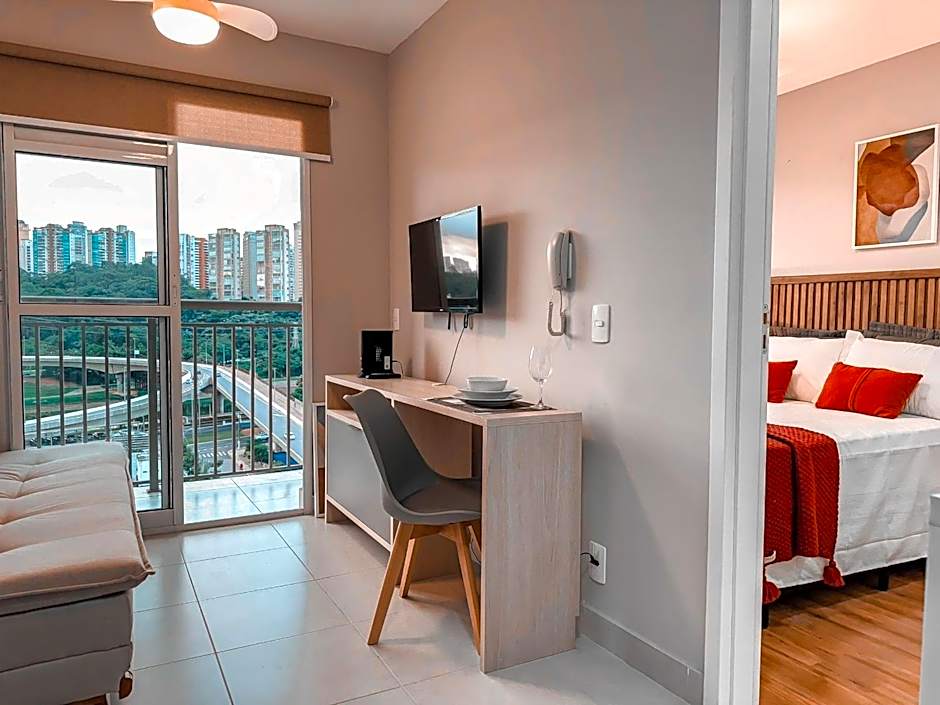 RStar- Modern 1 Bedroom Apartment in Chac. Sto Antônio, 5 minutes from João Dias Station, Vibra, Nestlé and Burle Max Park