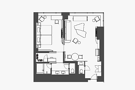 Nijo Suite, Suite, 2 Double, Nijo-jo Castle view