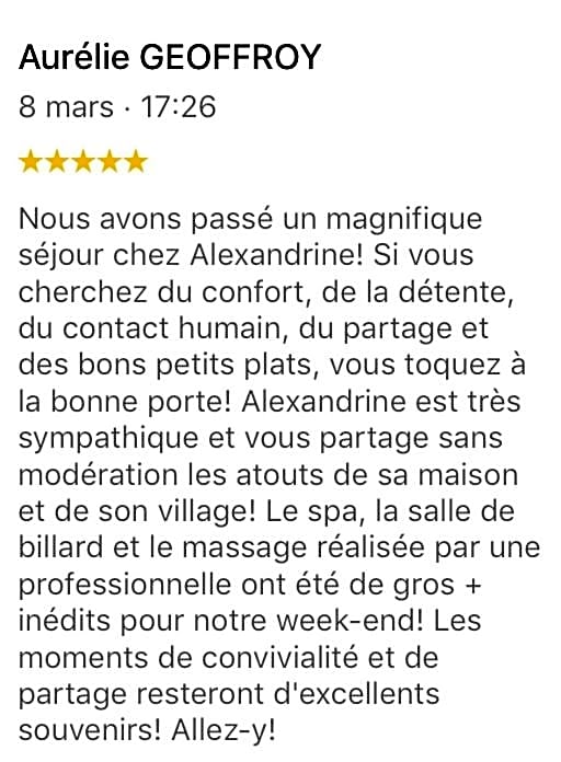 Le Nid d'Alex Spa , Rando et table d'hôte