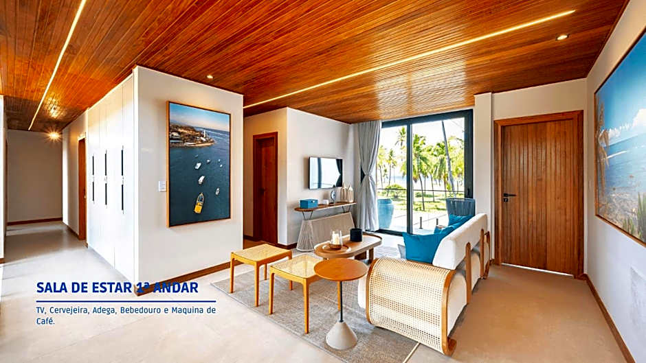 Oceanfront Mansion with 8 Suites in Praia do Forte