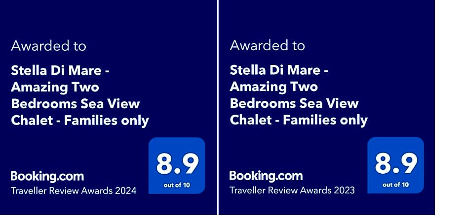 Stella Di Mare Sea View - Amazing Two Bedrooms Standalone Cozy Villa - Families only