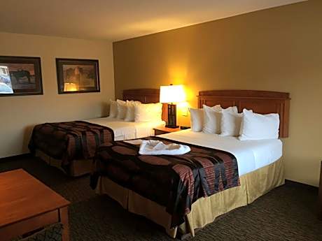 Queen Room with Two Queen Beds and Mobility Accessible Roll-In Shower