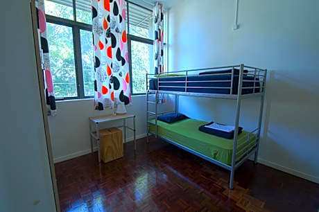 Bed in 2-Bed Mixed Dormitory Room with Shared Bathroom