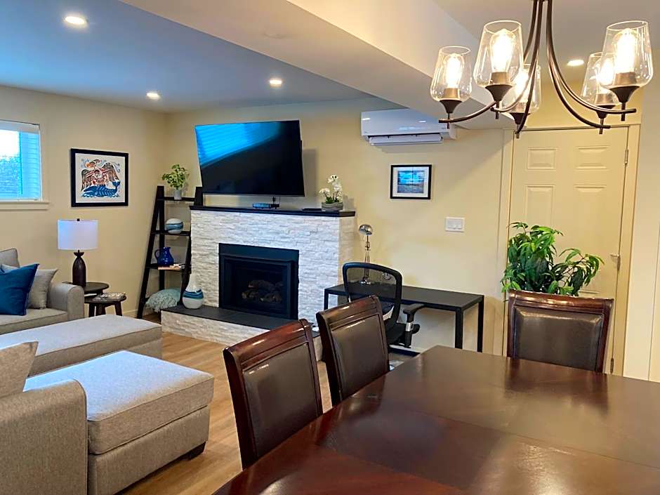 Bright poolside walkout two bedroom basement suite in the Okanagan