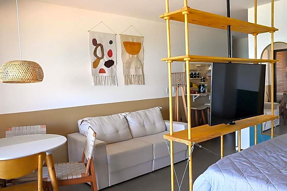 Loft beira-mar com frente e vista para o mar