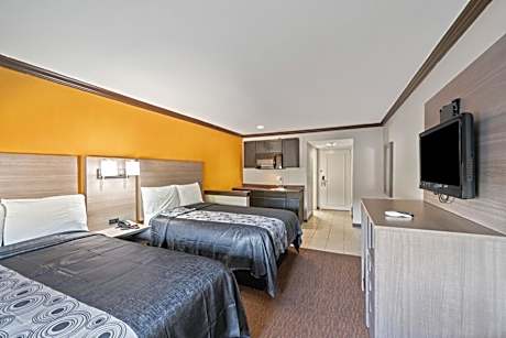 Double Room with Two Double Beds and Kitchenette - Non-Smoking