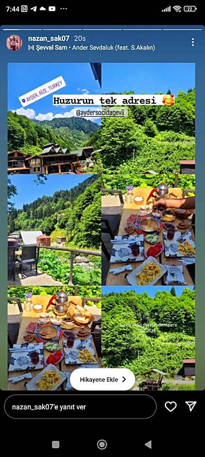 AYDER SOCi DAĞ EVLERİ