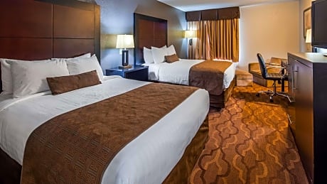 2 Queen Beds, Non-Smoking, High Speed Internet Access, Microwave And Refrigerator, Coffee Maker, Iro