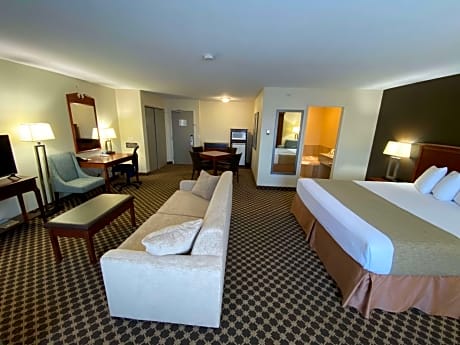 Suite-1 King Bed, Non-Smoking, Whirlpool, Fireplace, Sofabed, Microwave And Refrigerator, Full Break
