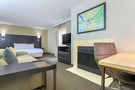 King Studio with Sofa Bed and Fireplace