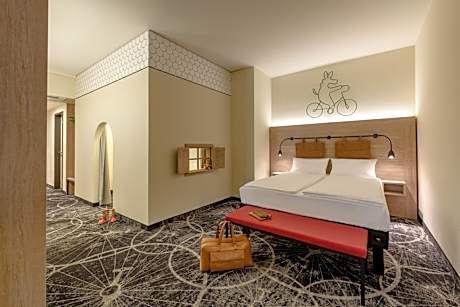 Family Room with Double Bed and Bunk Bed