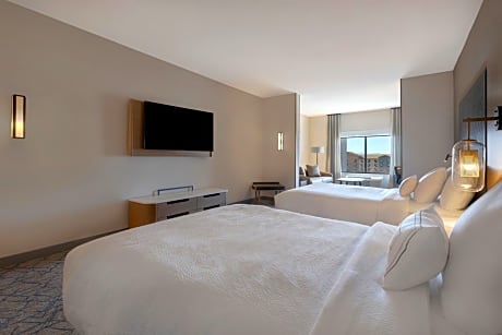 Suite with 2 Queen Bed, Sofa bed, City view