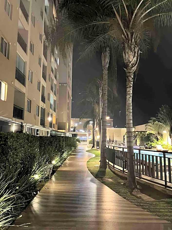 1 quarto e sala com lazer completo