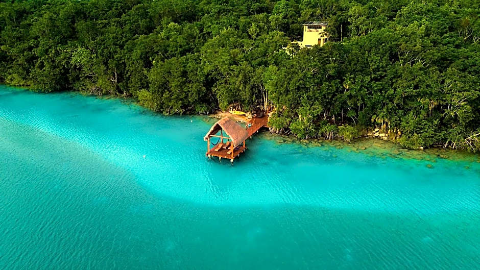 Bacalar Casa Relaxo frente a la Laguna con Muelle Privado