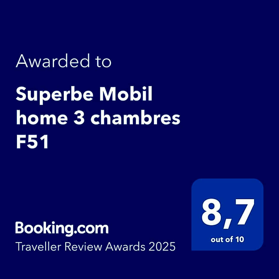 Superbe Mobil home 3 chambres F51
