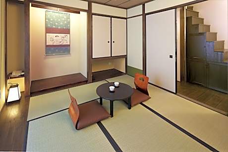 Japanese-Style Twin Room with Loft and Garden View