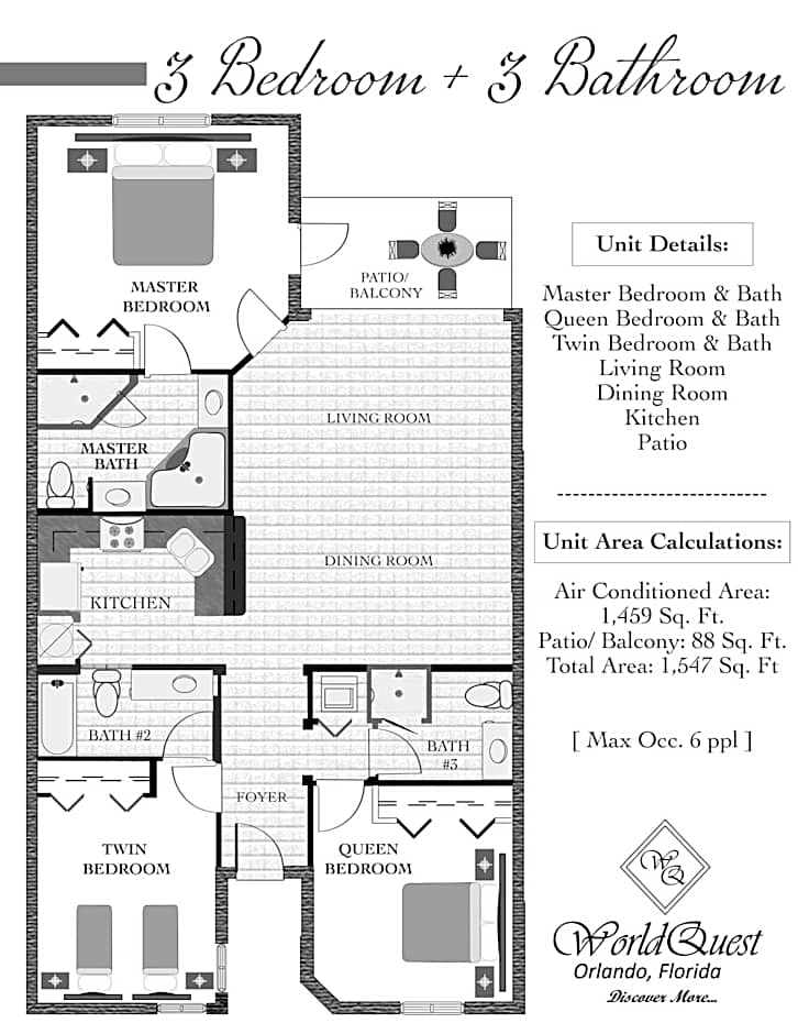 Photo 1 of 1 of 3 Bedroom Suite