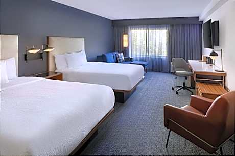 Queen Room with Two Queen Beds and Adapted Tub - Mobility and Hearing Accessible