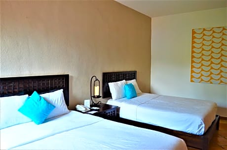 Double two double beds