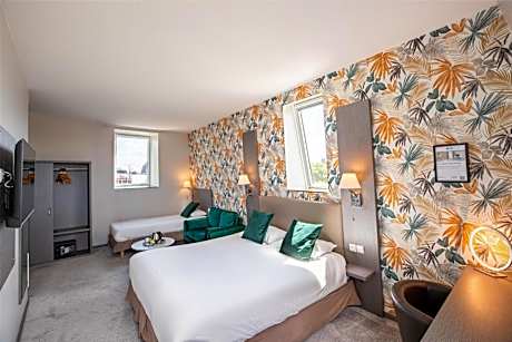 Family Room with Double and Single Beds