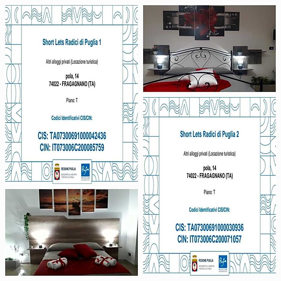 SHORT LETS Radici di Puglia