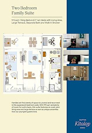 1 King 2 Twin 2 Bedroom Suite Sea View