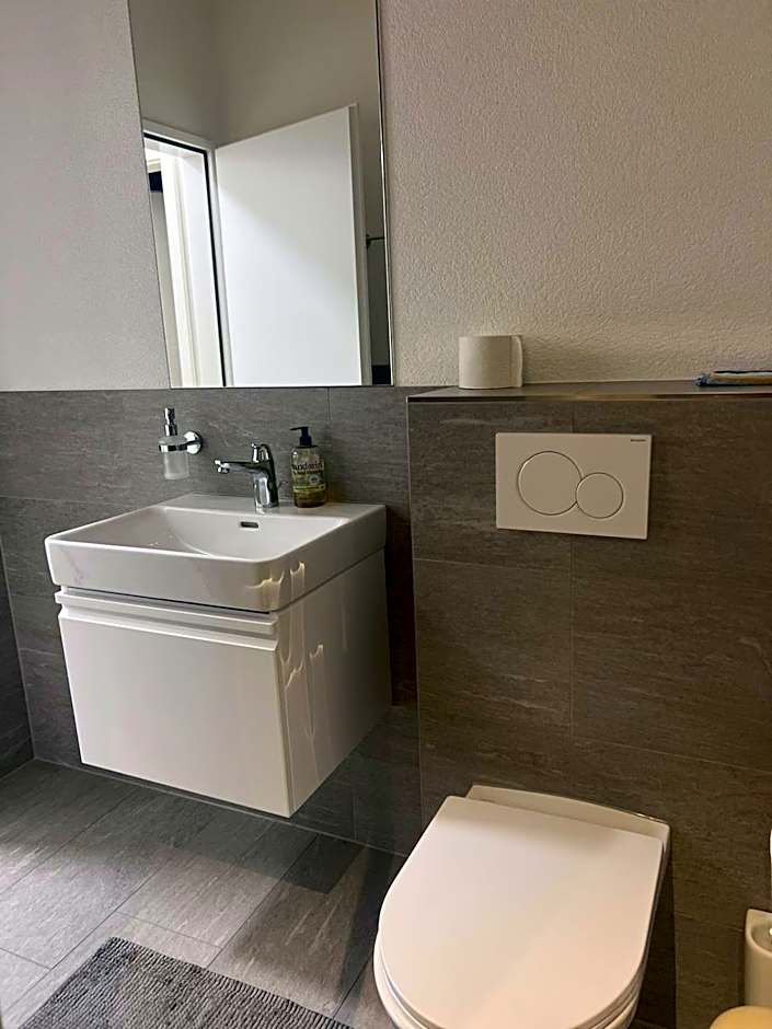 Basel-Stadt Gundeldingen Zimmer 402, WC in the hallway, outside the room