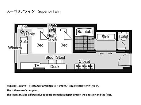 Superior Twin Room for 3 People - Non-Smoking